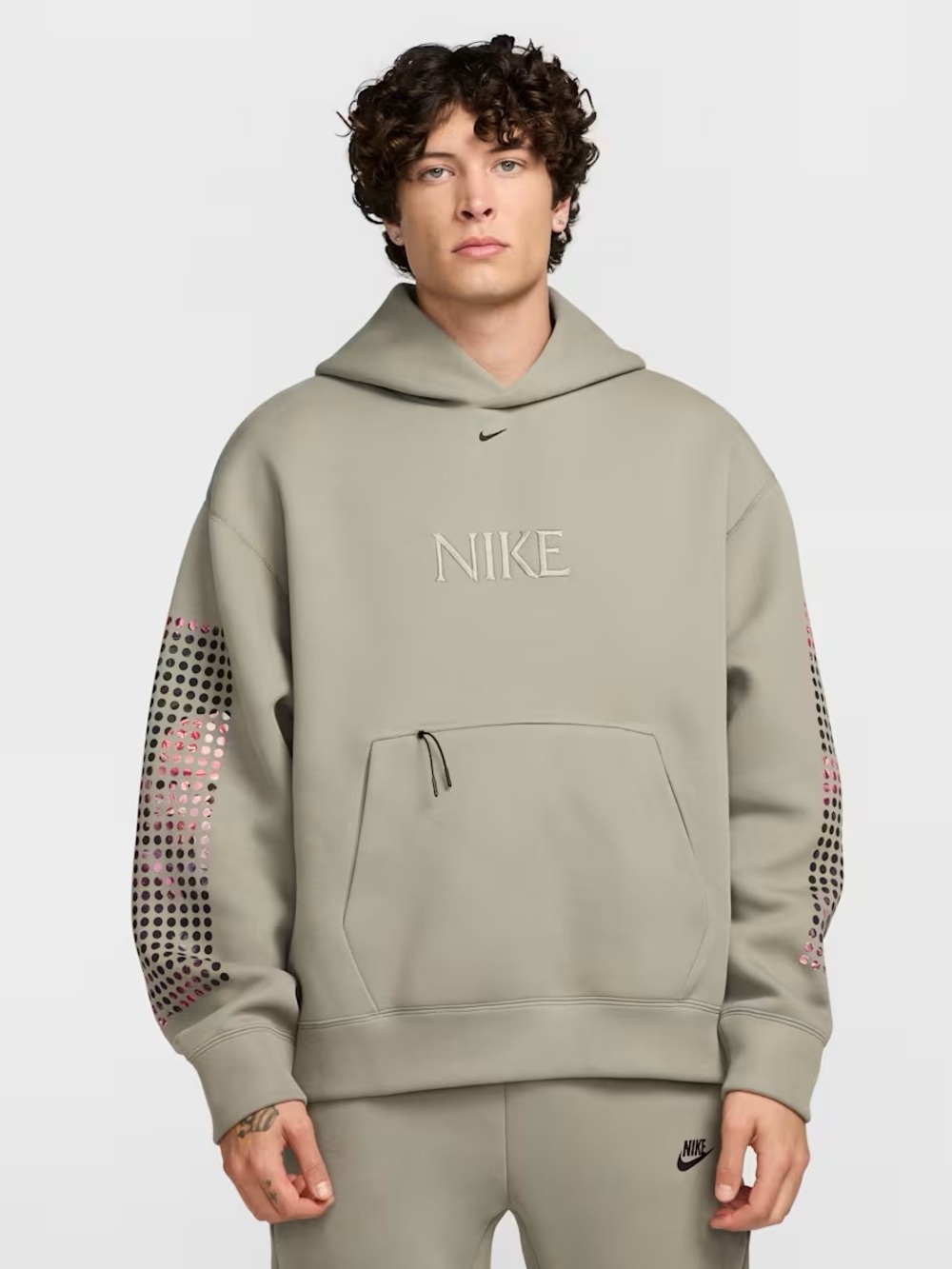 Nike Tech Fleece Hoodie Light Army/Black Medium